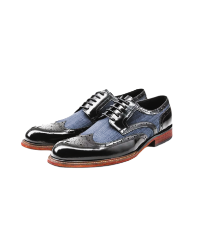 Danim Oxford Classic Men Shoes (Black-Denim)