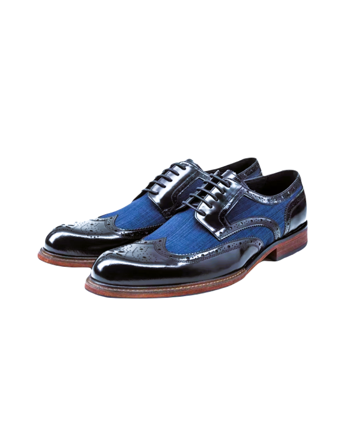 Danim Oxford Classic Shoes (Navy-Denim)