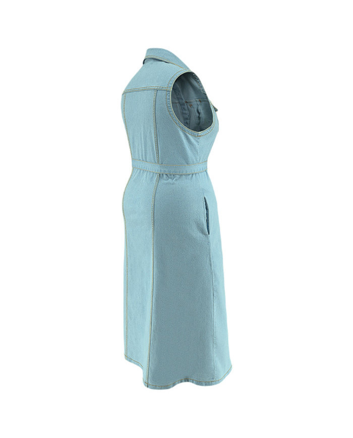 Danim Mario Maxi Sleevless Dress (Green-Blue)