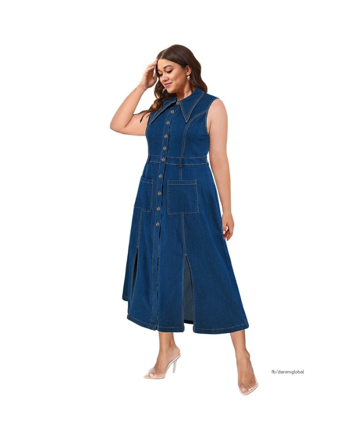 Danim Mario Denim Maxi (Ocean-Blue)