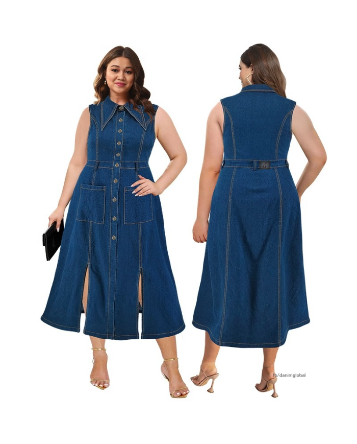 Danim Mario Denim Maxi (Ocean-Blue)