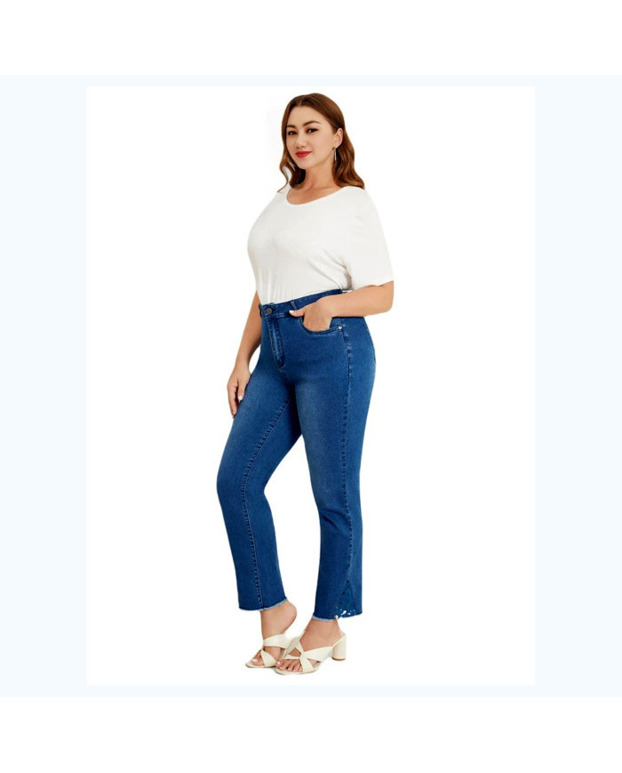 Danim High Waisted Denim Ladies Jeans (Sky-Blue)