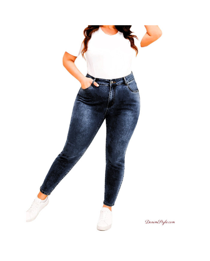 Danim High Waisted Denim Ladies Jeans (Wash)