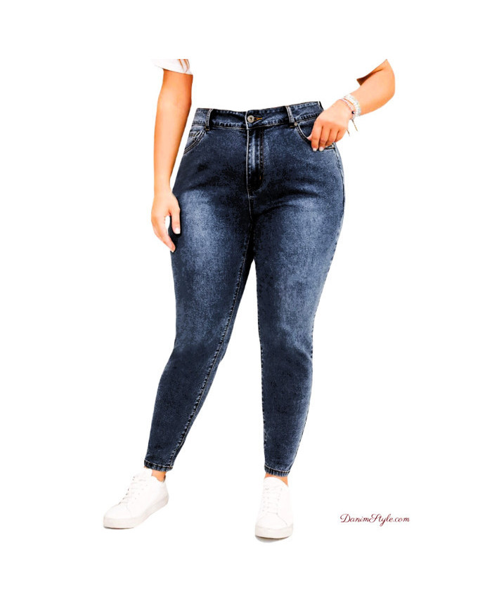 Danim High Waisted Denim Ladies Jeans (Wash)