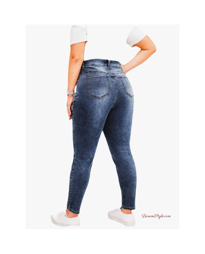 Danim High Waisted Denim Ladies Jeans (Wash)