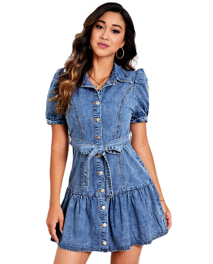 Danim Street Babe Denim Dress (Indigo)