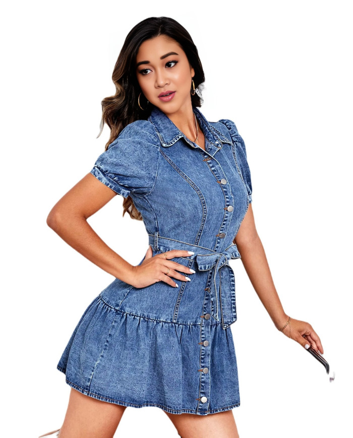 Danim Street Babe Denim Dress (Indigo)