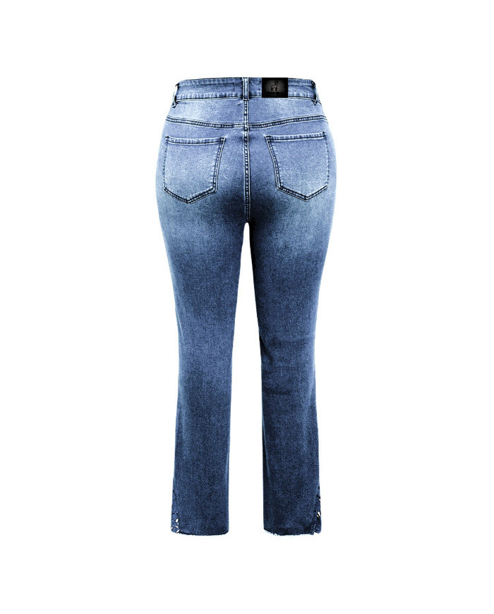 Danim High Waisted Denim Ladies Jeans (Wash)