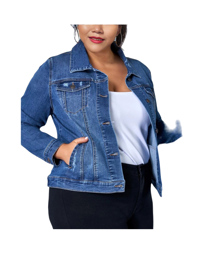 Danim Lily Denim Women Jacket (Navy-Blue)