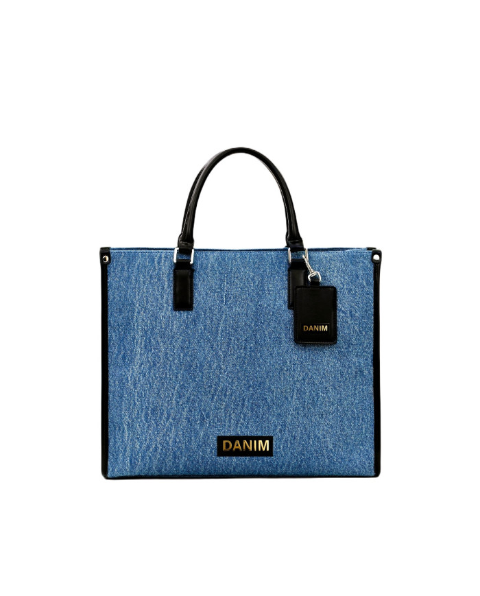 Danim Leather Shoulder Bag (Navy-Blue)
