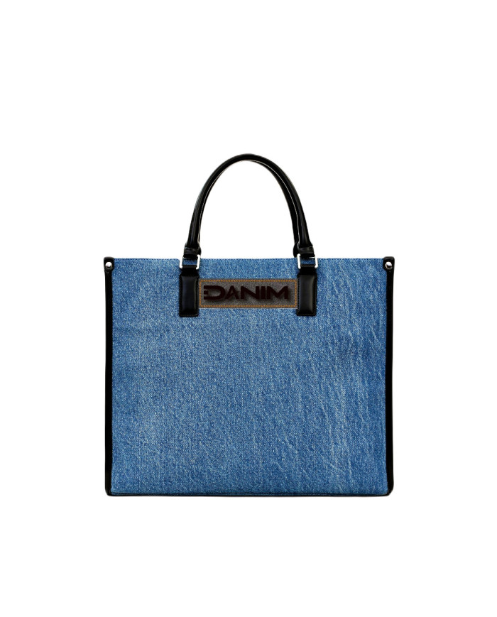 Danim Leather Shoulder Bag (Navy-Blue)
