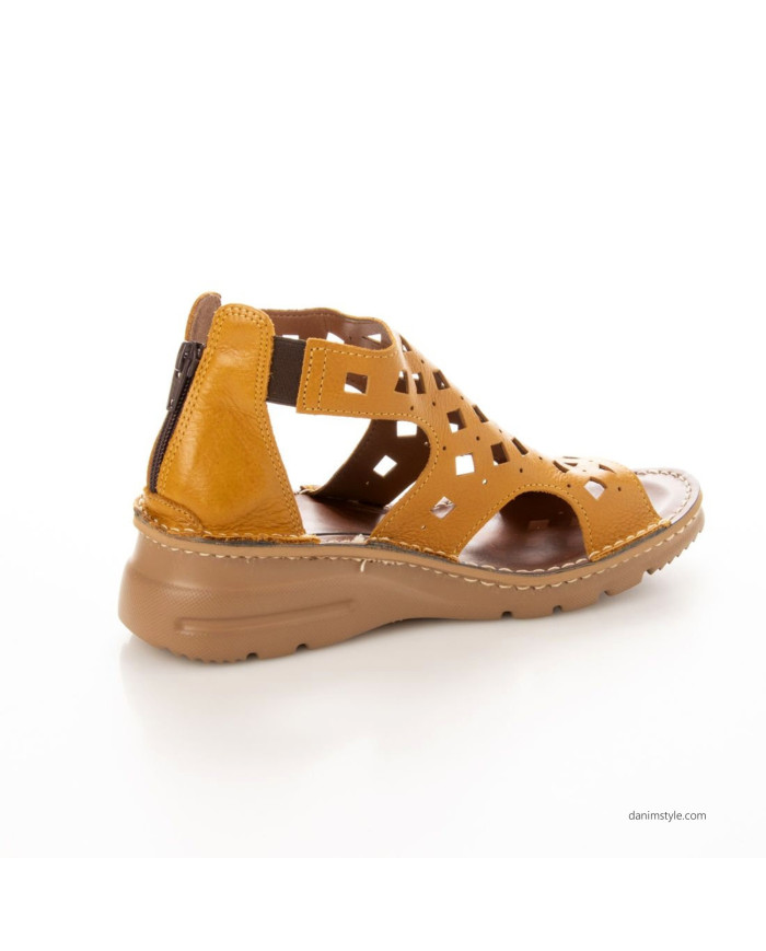 Danim Ladies Semi Heel (Camel)