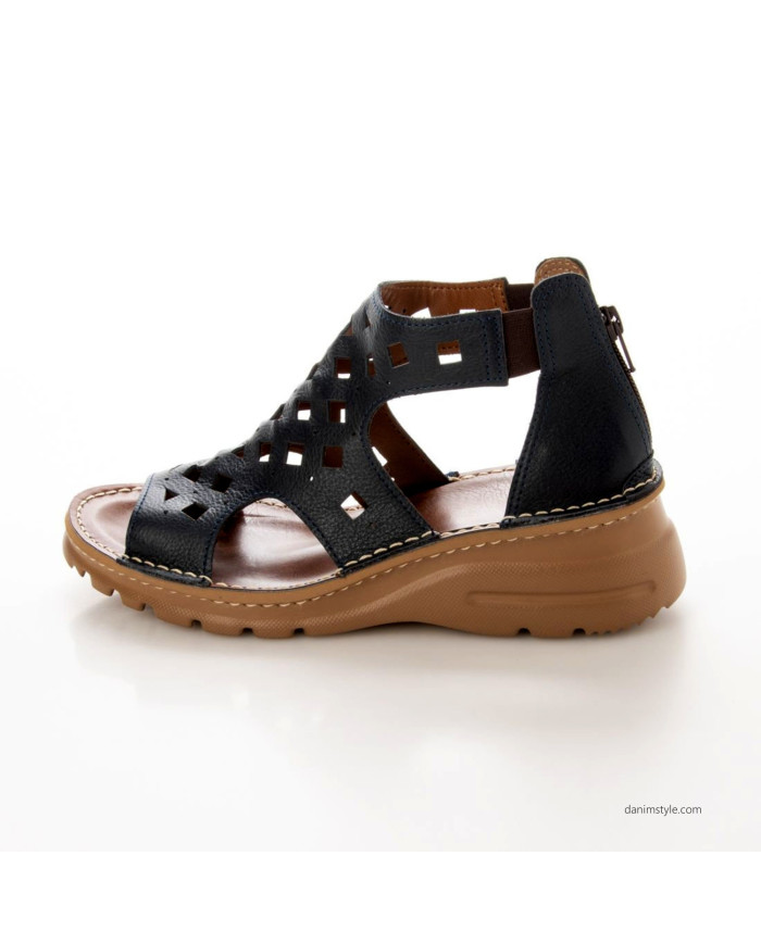 Danim Ladies Semi Heel (Black)