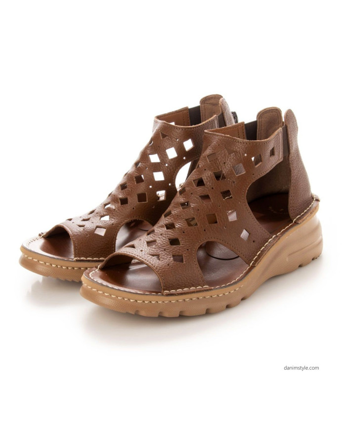 Danim Ladies Semi Heel (Brown)