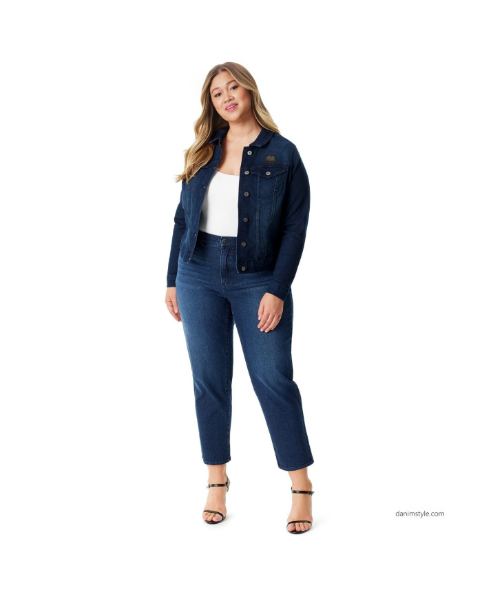 Danim Mario Denim Ladies Jacket, (Dark-Blue)