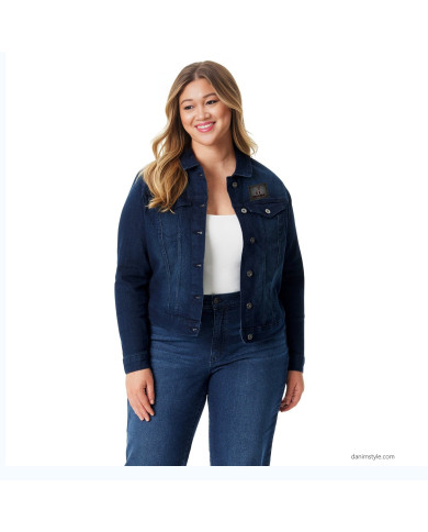 Danim Mario Denim Ladies Jacket, (Dark-Blue)