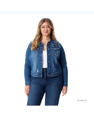 Danim Mario Denim Ladies Jacket, (Navy-Blue)