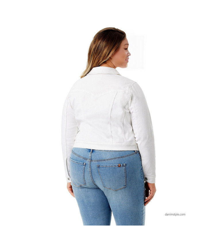 Danim Mario Denim Ladies Jacket, (White)