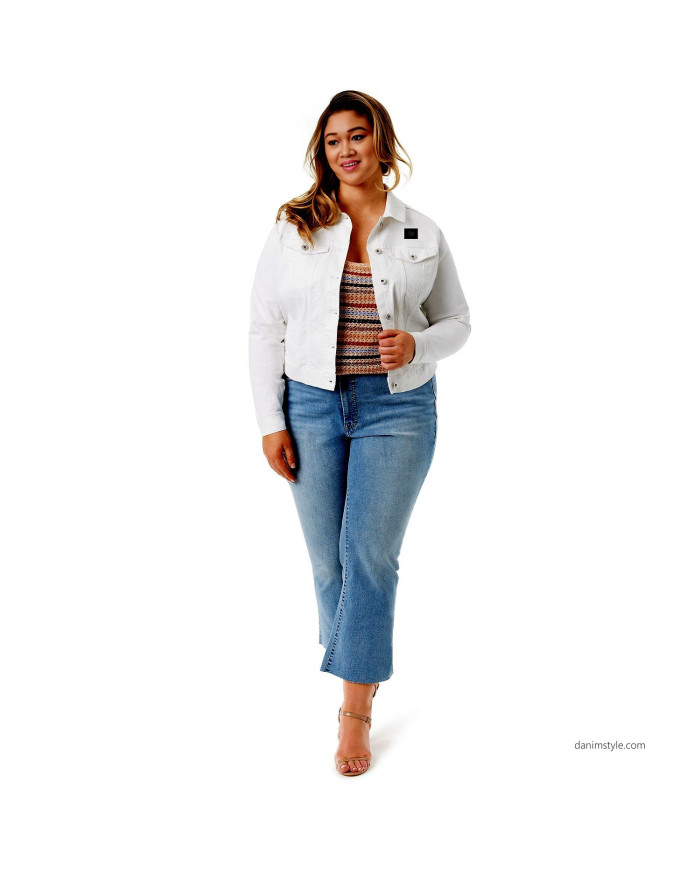 Danim Mario Denim Ladies Jacket, (White)