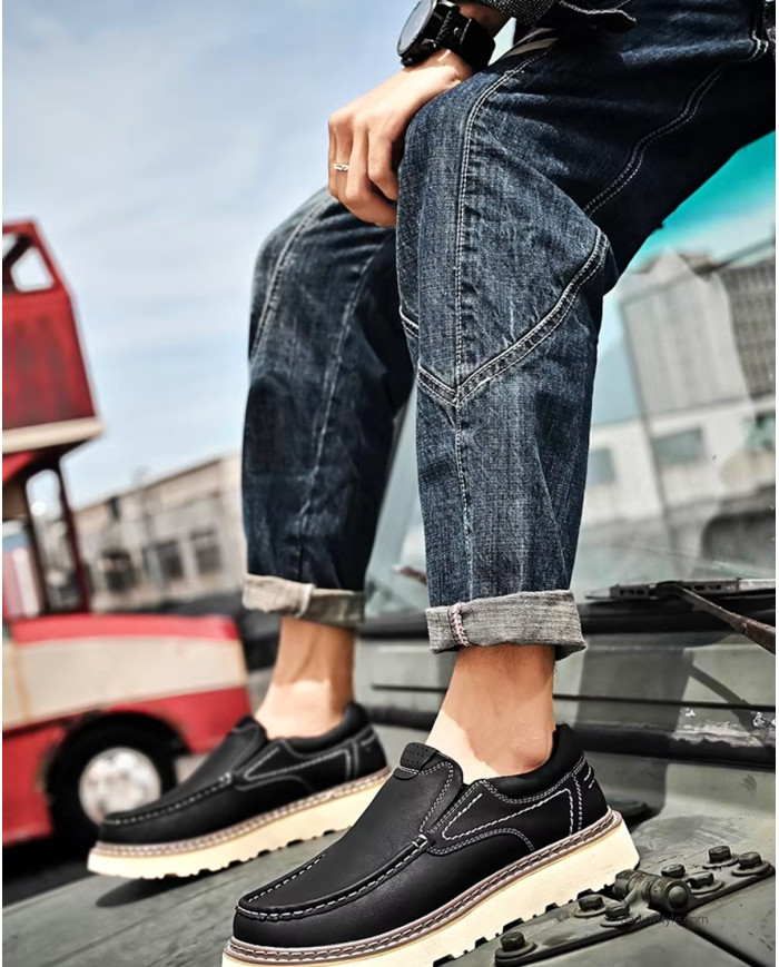 Danim Casual Gent's Loafer, (Black)