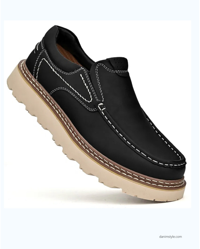 Danim Casual Gent's Loafer, (Black)