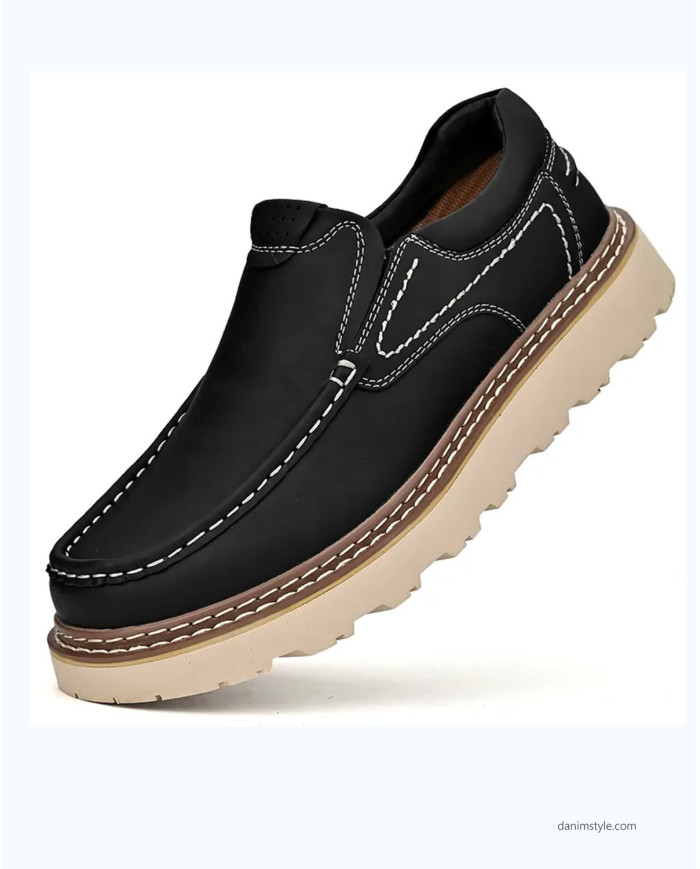 Danim Casual Gent's Loafer, (Black)