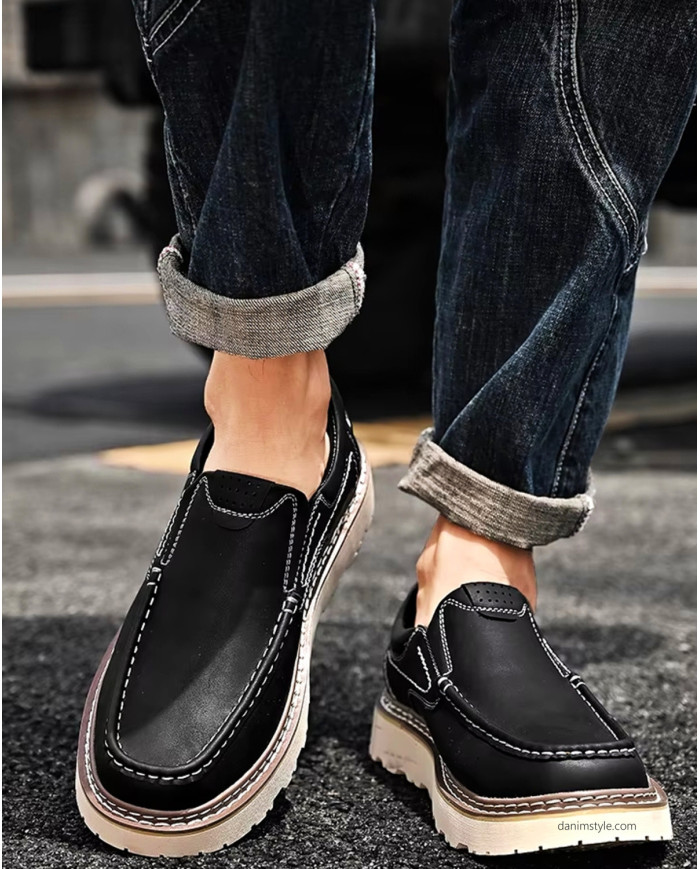 Danim Casual Gent's Loafer, (Black)
