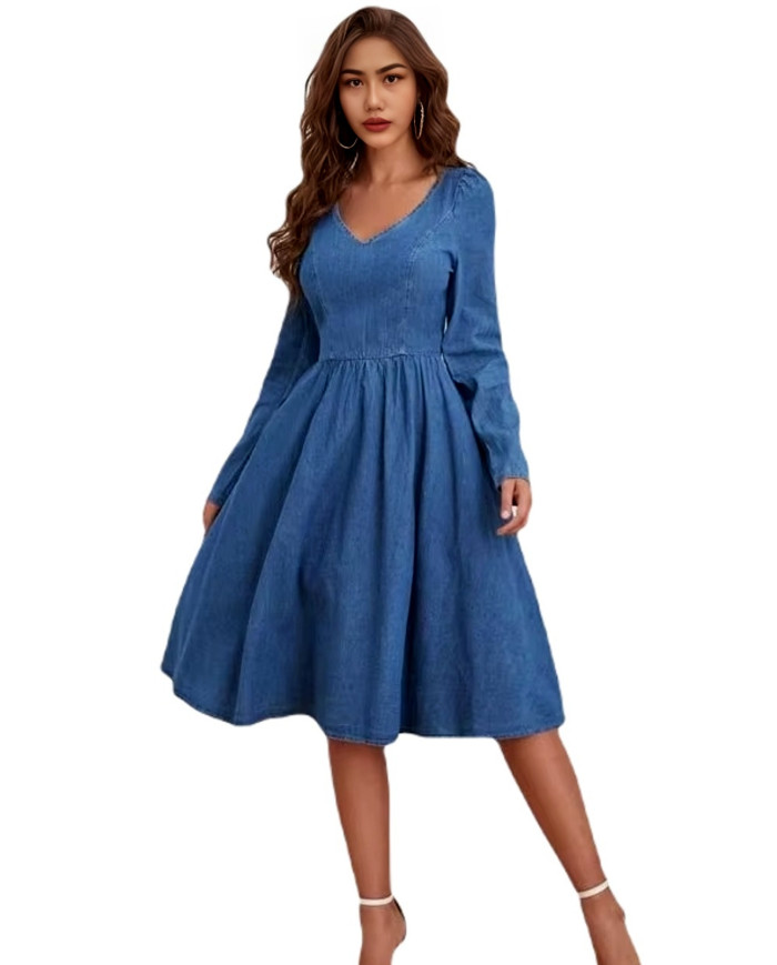 Danim Casual Woman Maxi Dress (Navy)