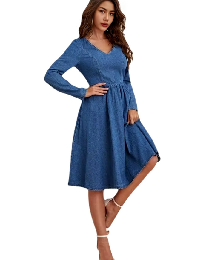 Danim Casual Woman Maxi Dress (Navy)