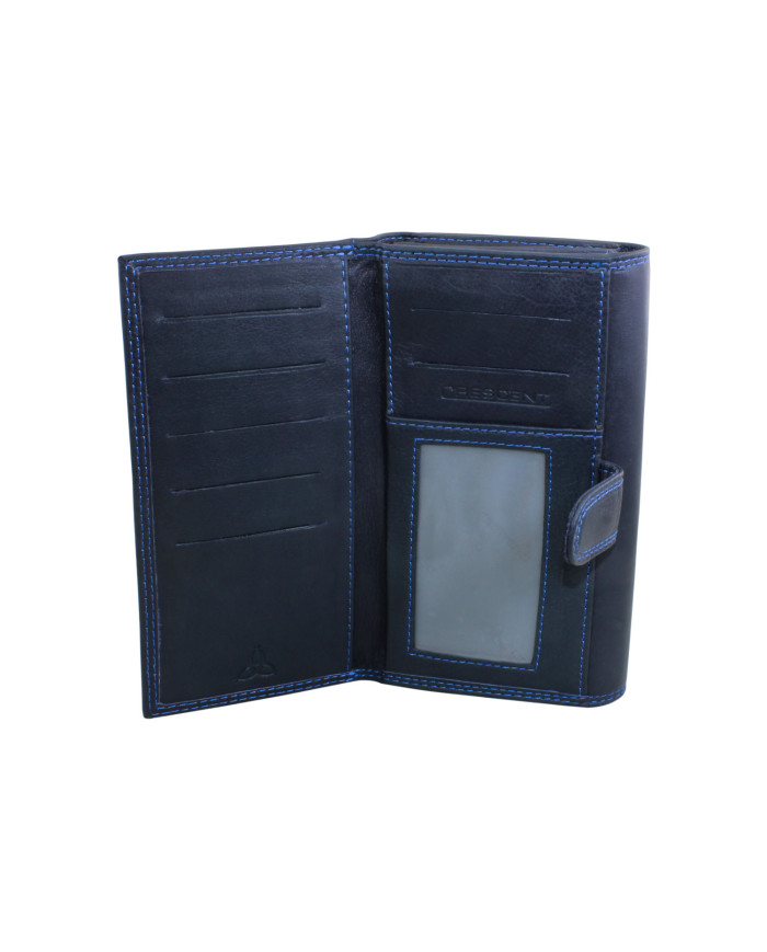 Crescent Ladies Wallet (Dark-Blue)