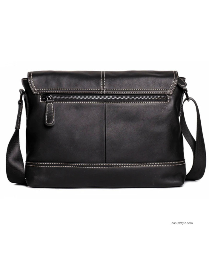 Danim Men Bodycon Leather Bag (Black)