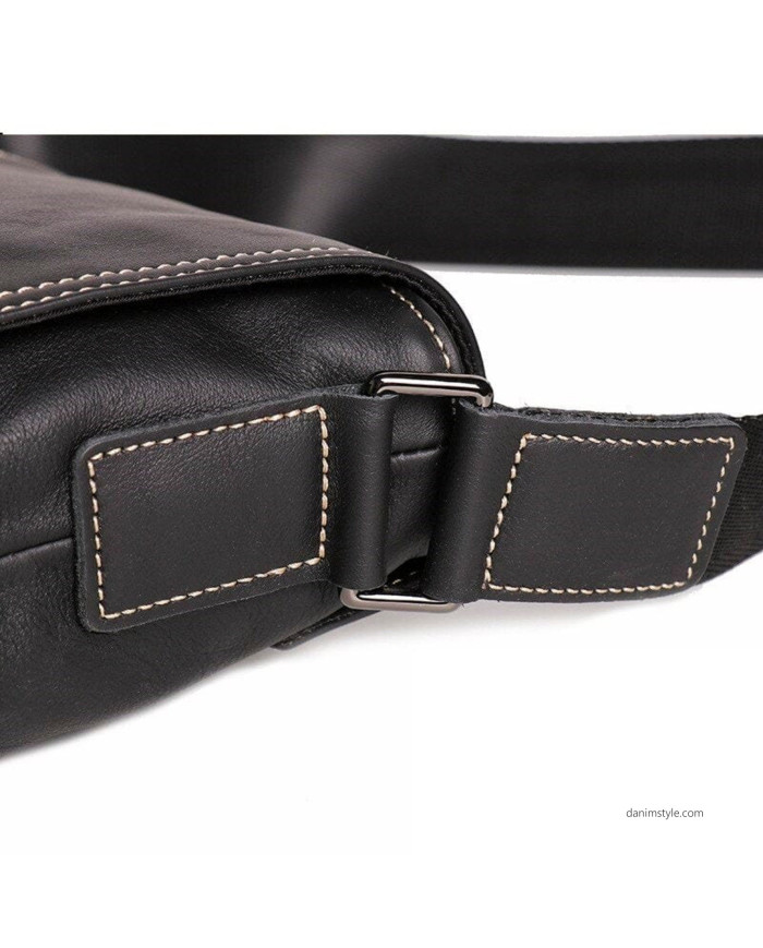 Danim Men Bodycon Leather Bag (Black)