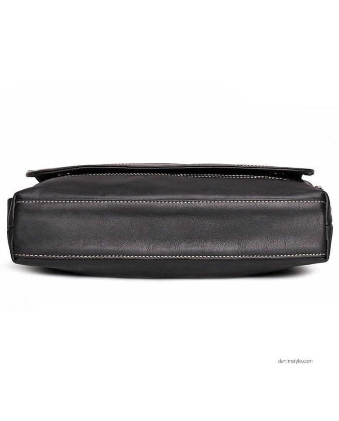 Danim Men Bodycon Leather Bag (Black)