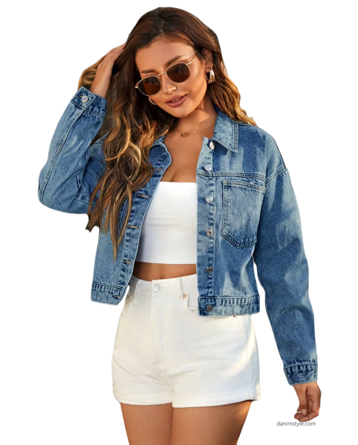 Danim Ladies Denim Jacket (Blue)