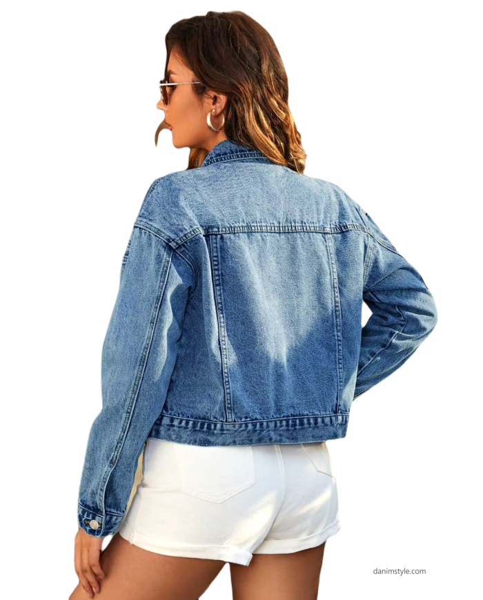 Danim Ladies Denim Jacket (Blue)