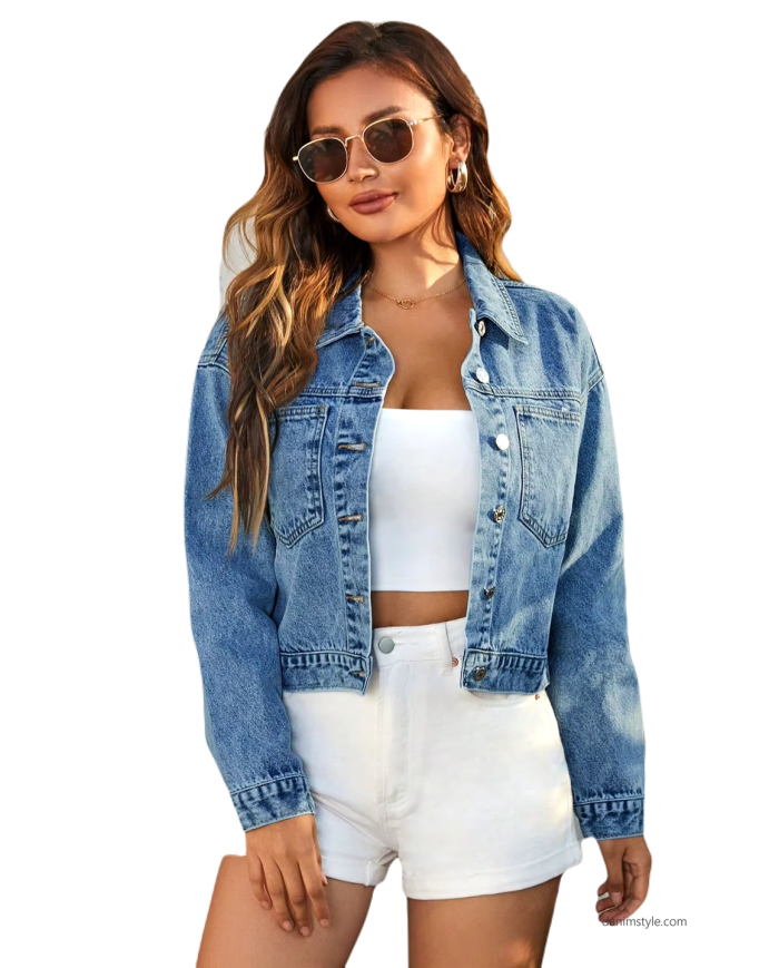 Danim Ladies Denim Jacket (Blue)