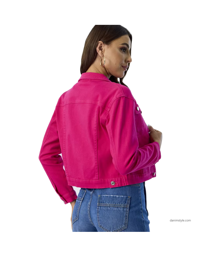 Danim Ladies Denim  Street  Jacket, (Rose)