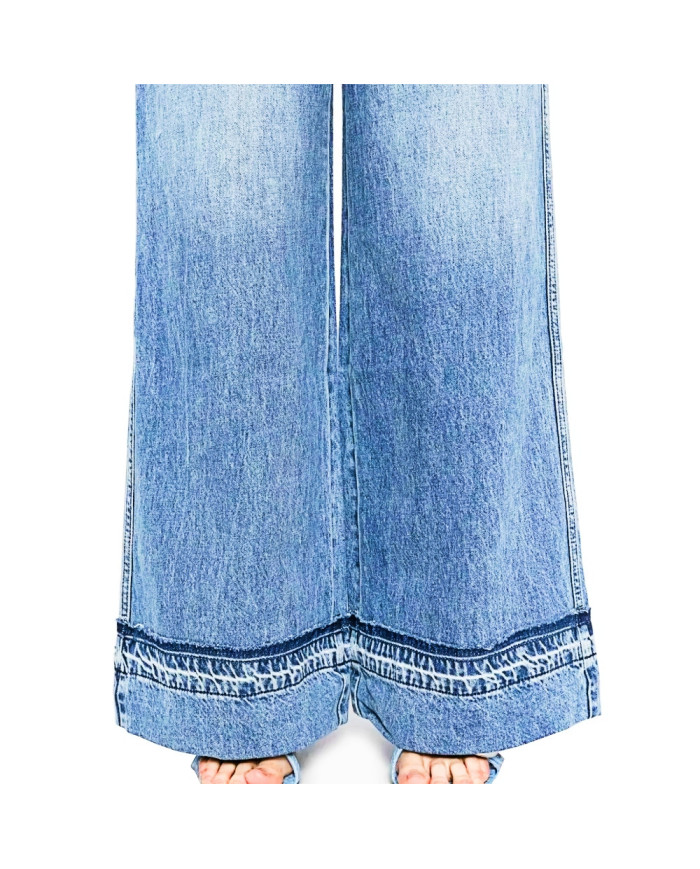 Danim Ladies Denim  Vintage  Skirts, (Light-Blue)