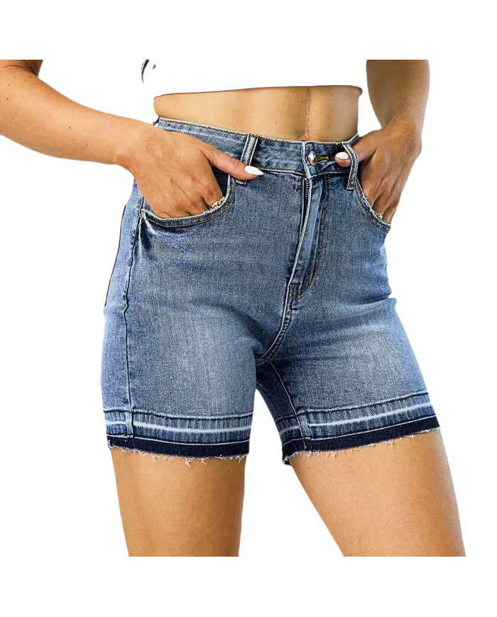 Danim Ladies Denim  Babe Shorts (Wash-Blue)