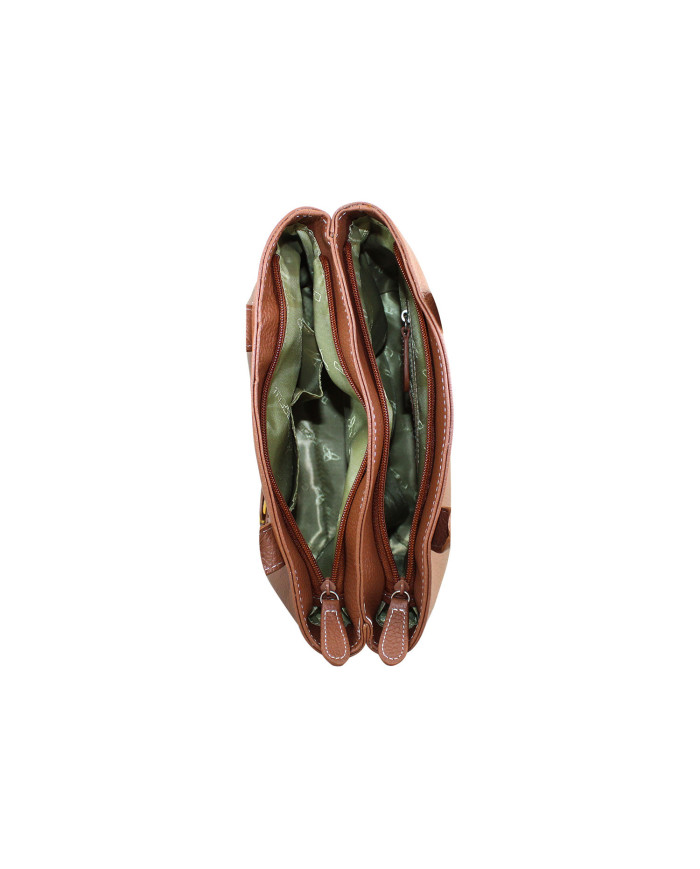 Danim Crescent Ladies Shoulder Bag (Brown)