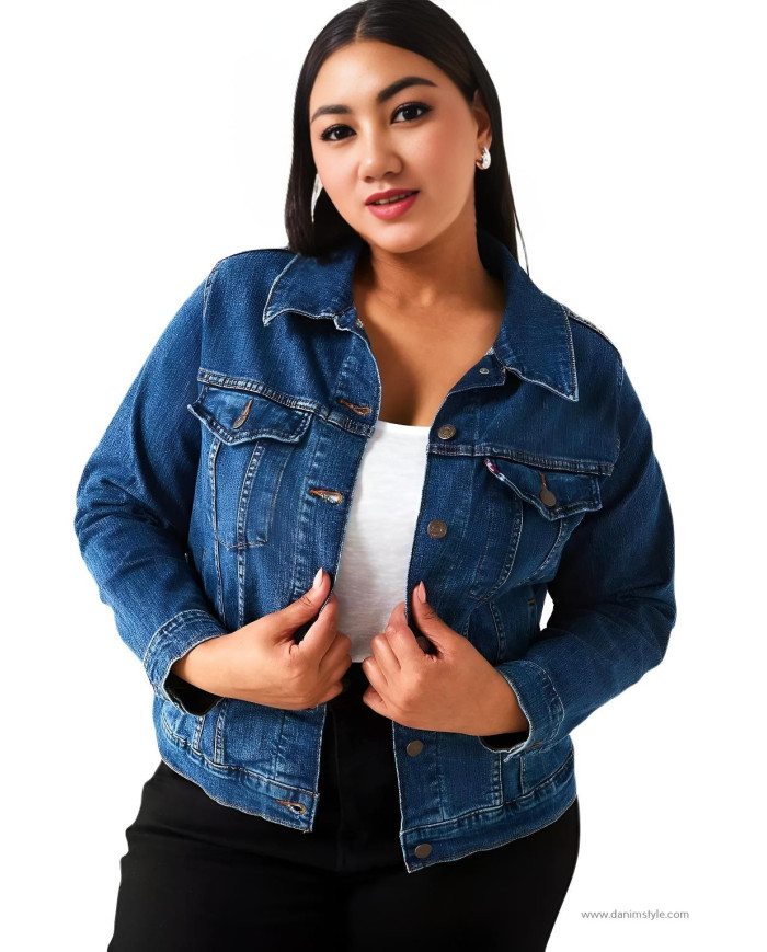 Danim Mario Denim Ladies Jacket, (Navy)