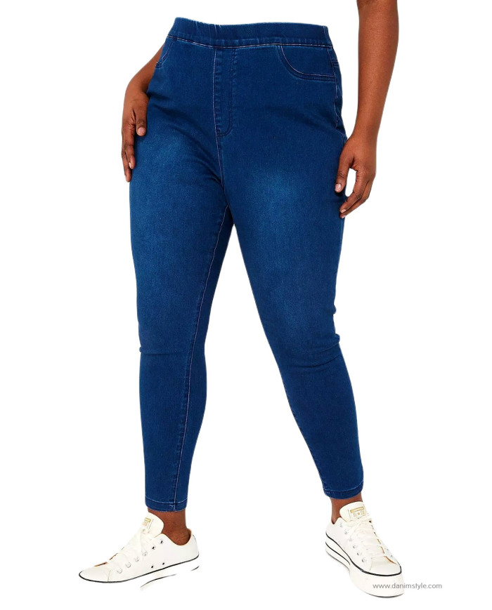 Danim Mom Denim Ladies Pant's, (Navy-Blue)