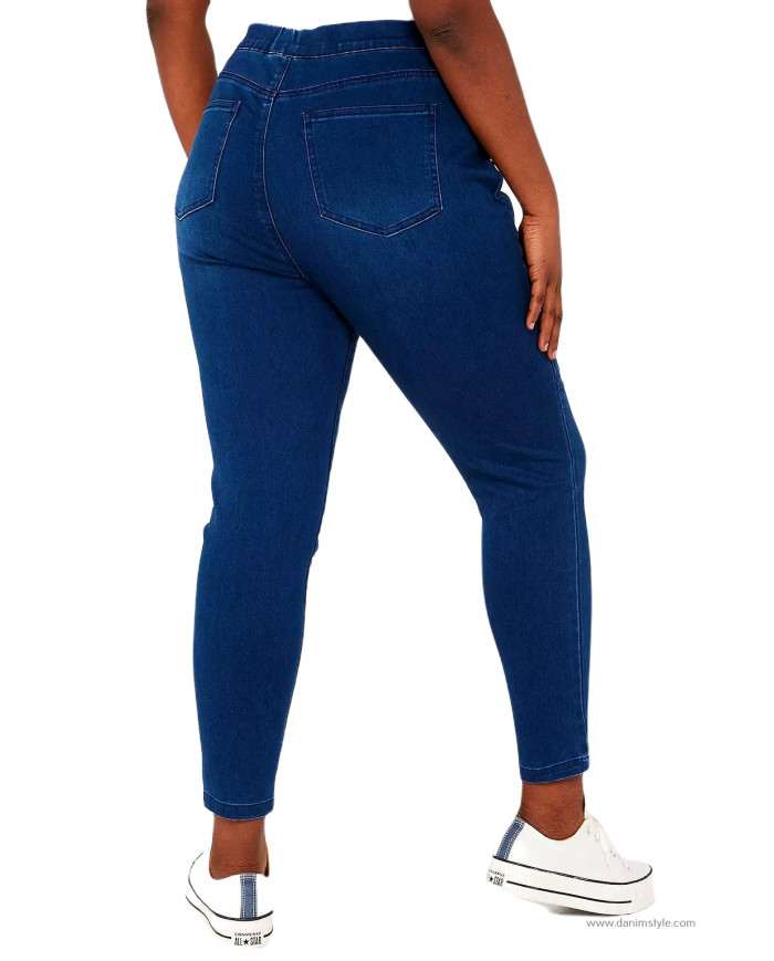Danim Mom Denim Ladies Pant's, (Navy-Blue)