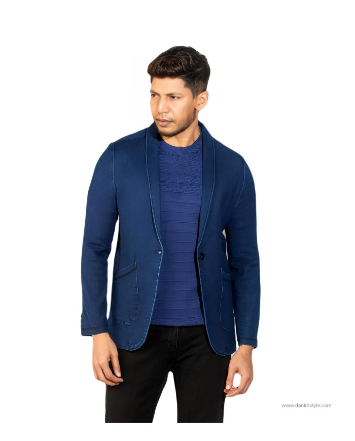 Danim Gent's  Denim Blazer,  (Navy-Blue)
