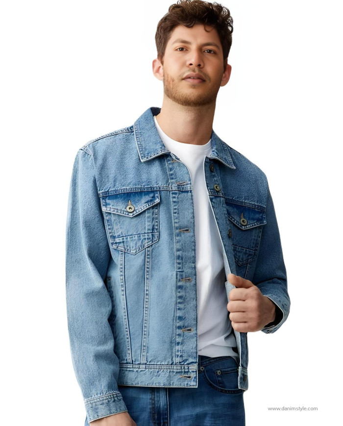 Danim Gent's  Denim Jacket,  (Light-Blue)