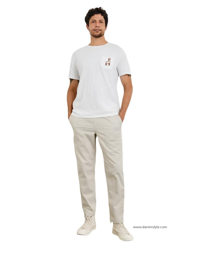 Danim Gent's DenimPants (White)