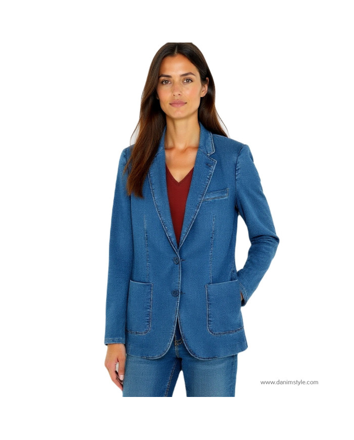 Danim ladies Denim Blazer (Navy-Blue)
