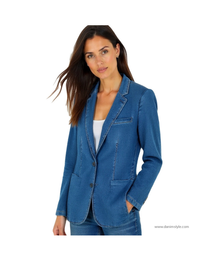 Danim ladies Denim Blazer (Navy-Blue)
