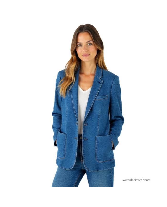 Danim ladies Denim Blazer (Navy-Blue)