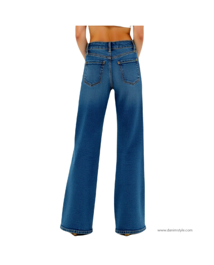 Danim High Waisted Denim Ladies  Jeans (Navy-Blue)